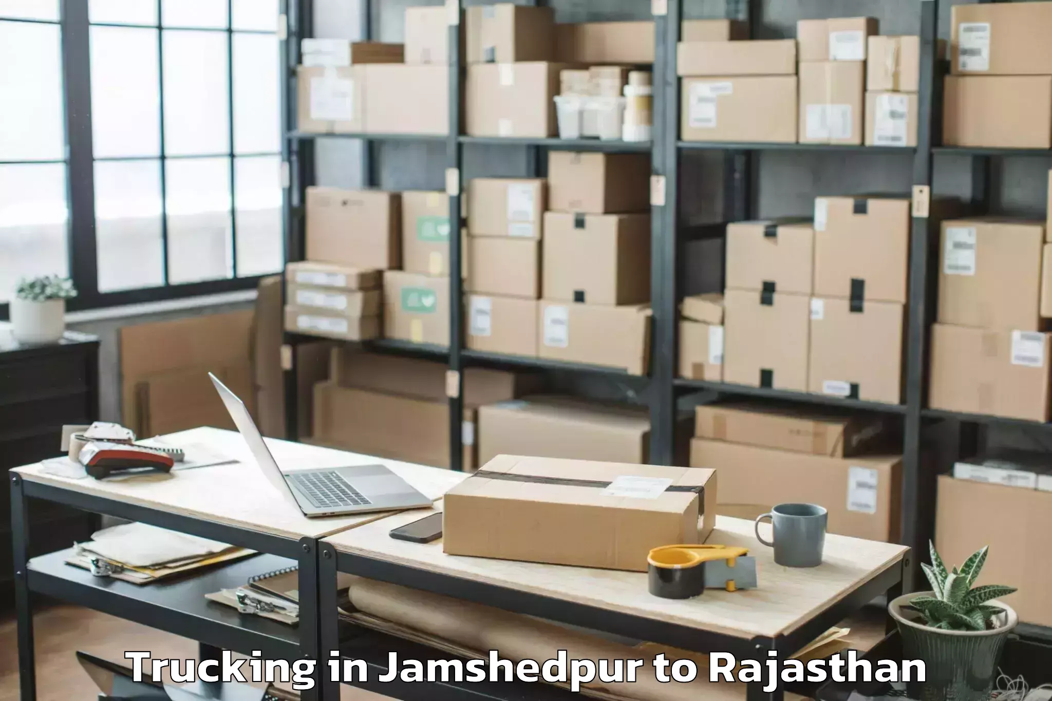 Reliable Jamshedpur to Sangam University Bhilwara Trucking